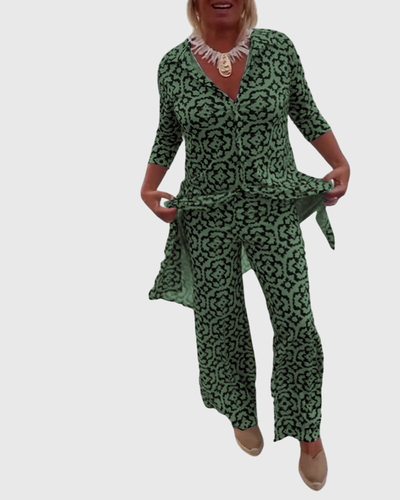 Sanne | Elegant Vintage Two-Piece Set