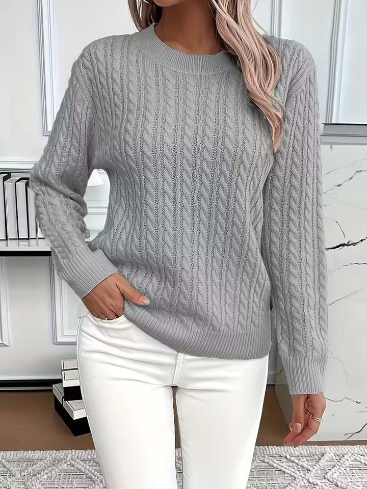 Ariana | Soft Knit Sweater Grey