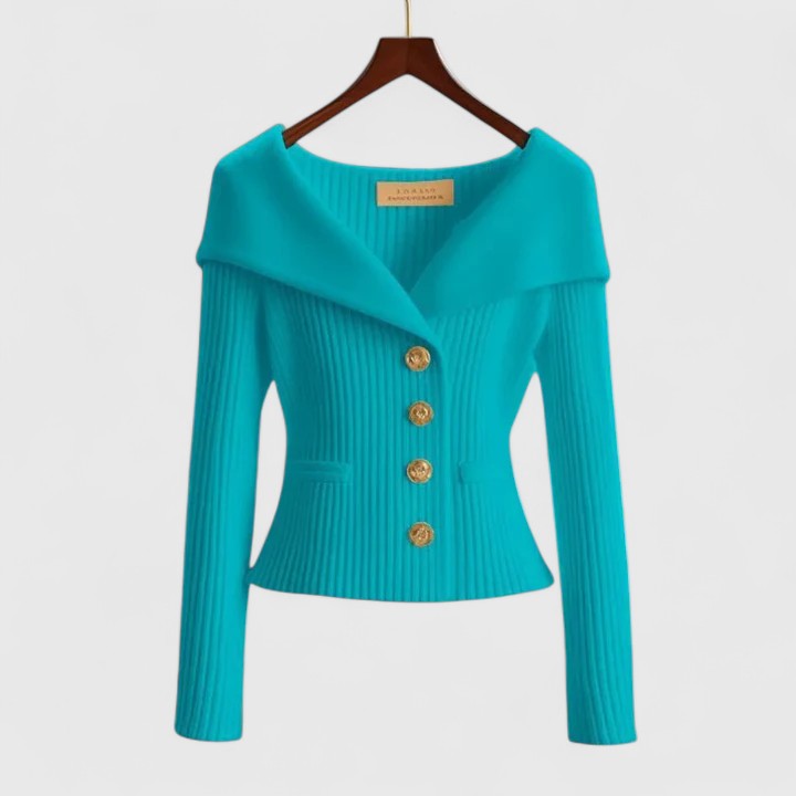 Clariza | Elegant Cardigan Blue