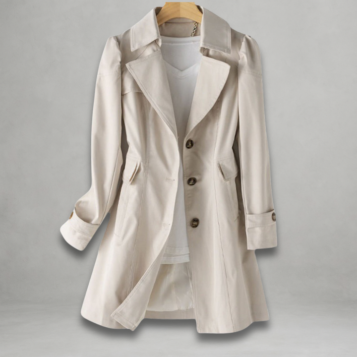 Jamie | Elegant Autumn Trench Coat Khaki