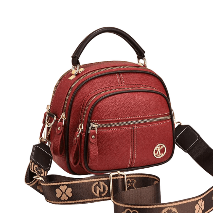 Molly’s Timeless Sophistication | Stylish Bag with Shoulder Strap Red