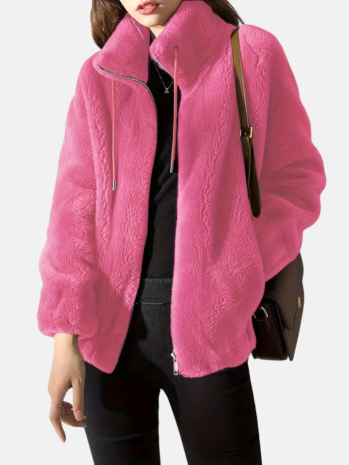 Evylora | Cosy Zip Jacket Pink
