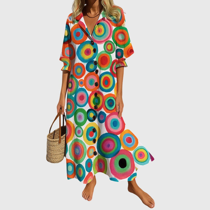 Bente | Elegant Slimming Dress Multi-Color 2