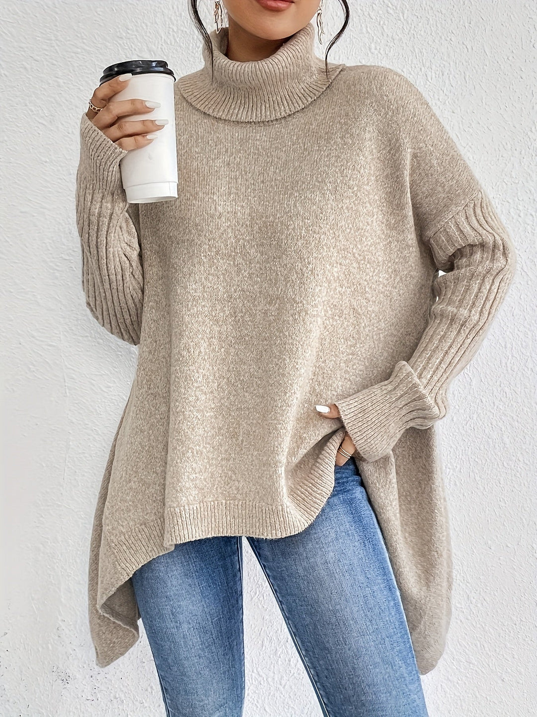 Audrey | Cozy Sweater Khaki