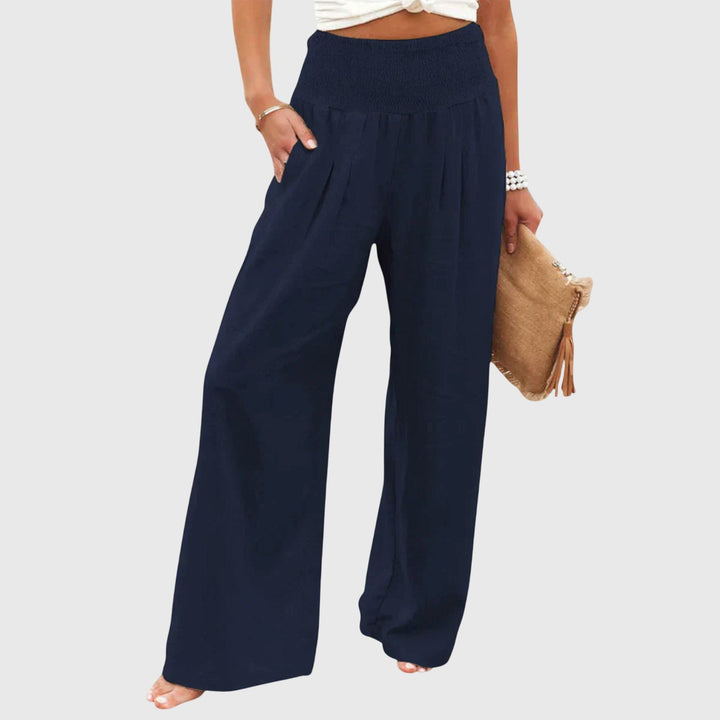 Valeria | Airy and Elegant Pants Blue