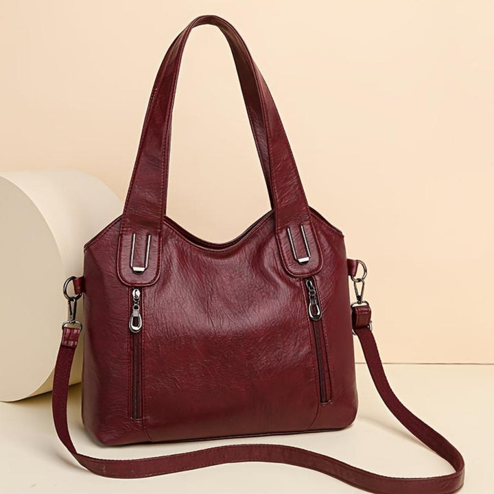 Emma Retro Tote Shoulder Bag Red