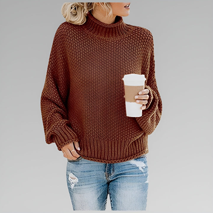 Anna | Classic Cozy Knit Sweater Brown