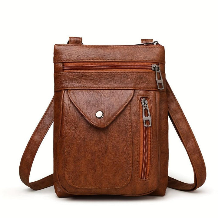 Clara Vintage Crossbody Bag Brown