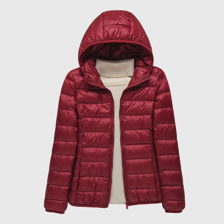 Janey | Ultra-Light Quilted Jacket Burgundy