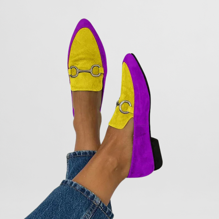 Mireille | Orthopedic Loafers Purple Yellow