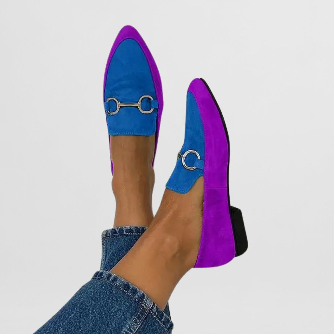 Mireille | Orthopedic Loafers Purple Blue