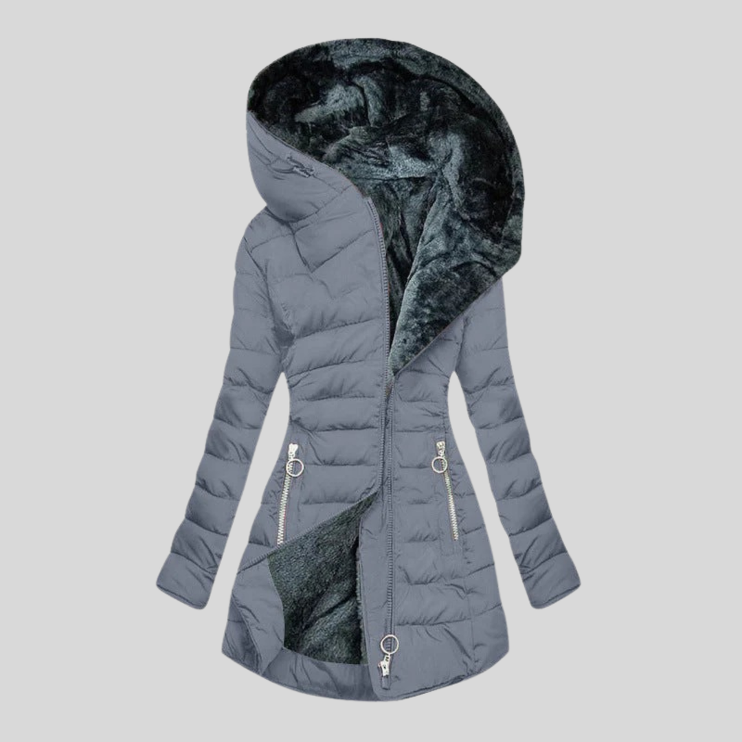 Vivian | Cozy Winter Coat Grey