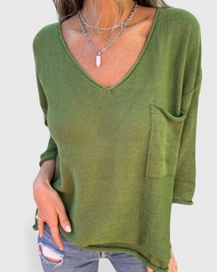 Roxanne | Cozy Top Green
