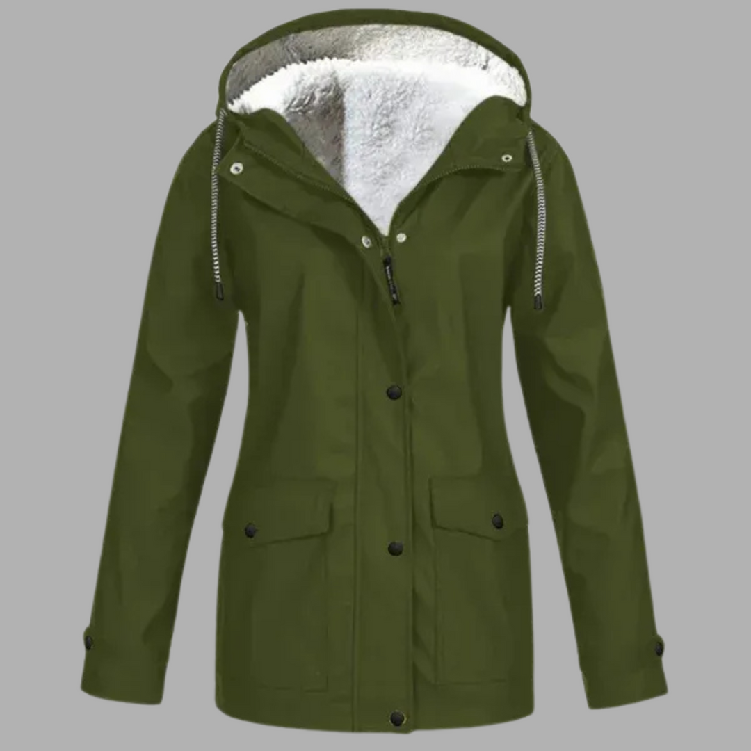 Stine | Luxurious Waterproof Thermofleece Military Green