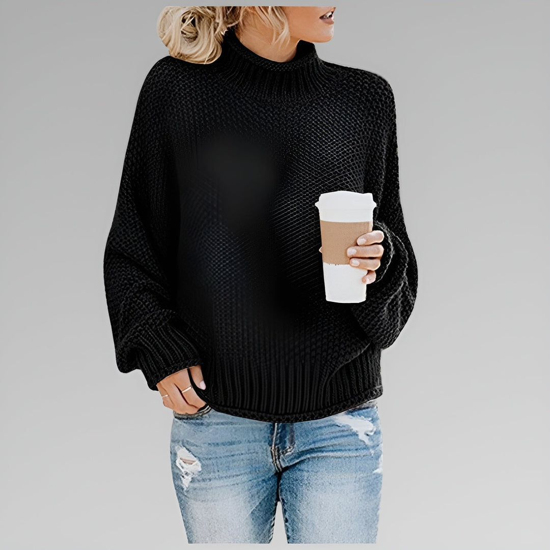Anna | Classic Cozy Knit Sweater Black