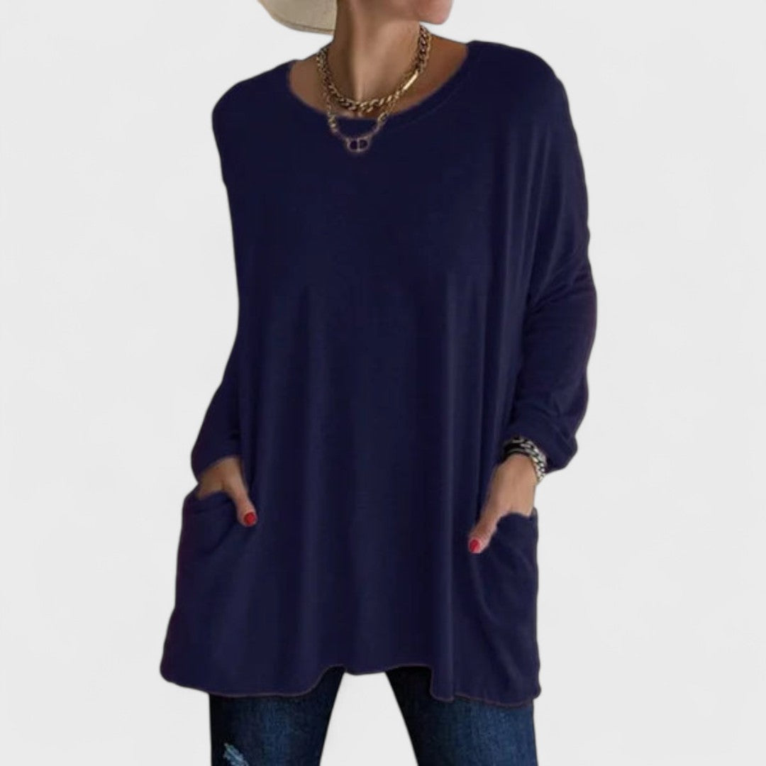 Susan | Comfortable shirt Dark Blue
