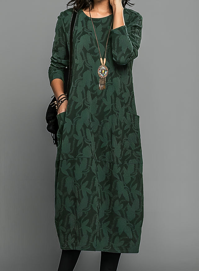 Mathilda | Elegant Winter Dress Green