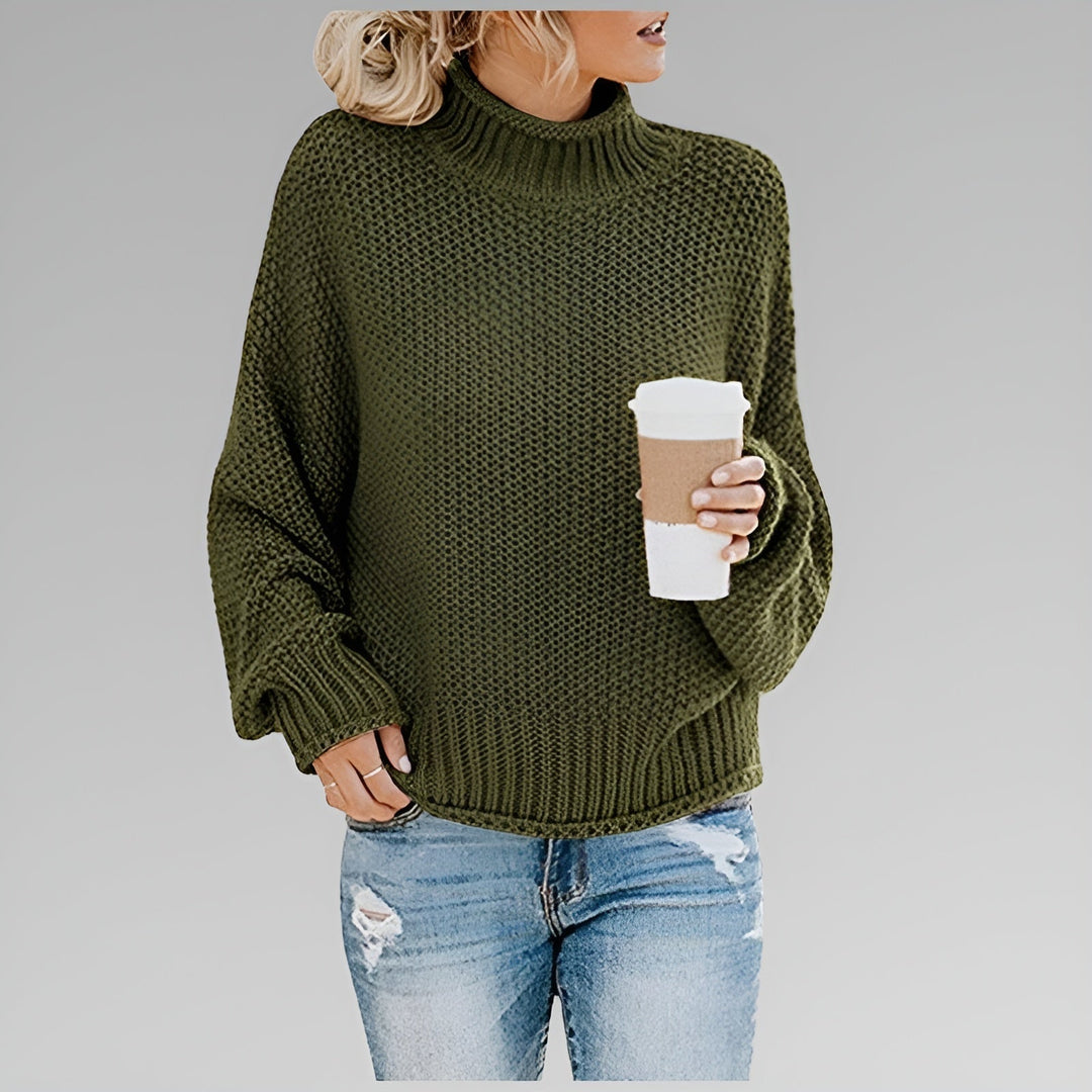 Anna | Classic Cozy Knit Sweater Green