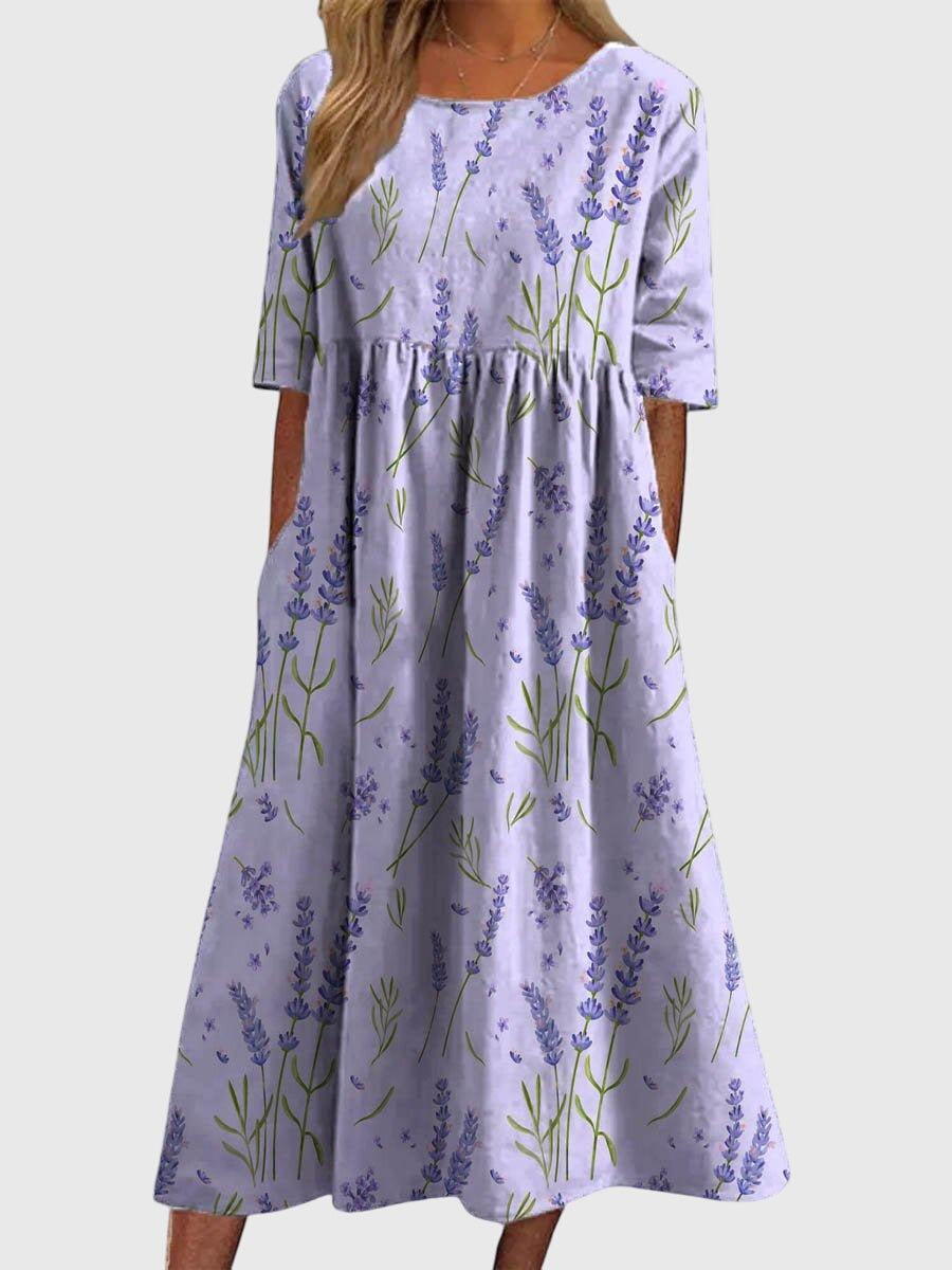 Marleen | Flattering Dress Lavender