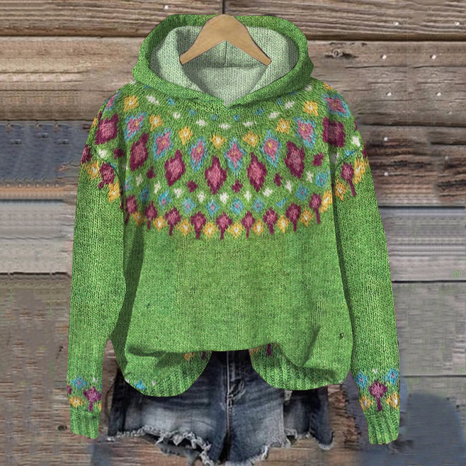 Carole | Warm Nordic Hoodie Green