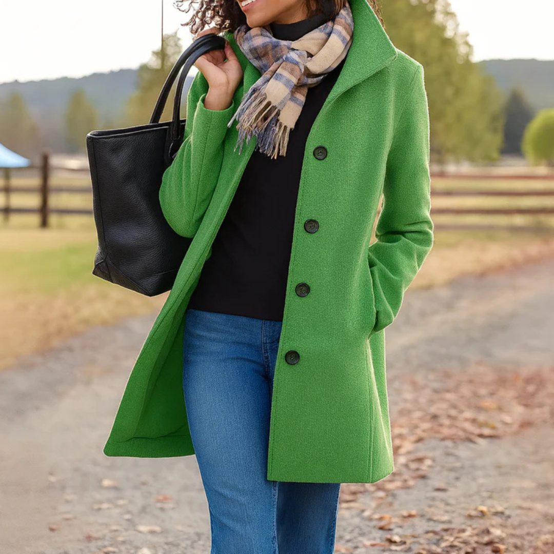 Leila | Classic Coat Green