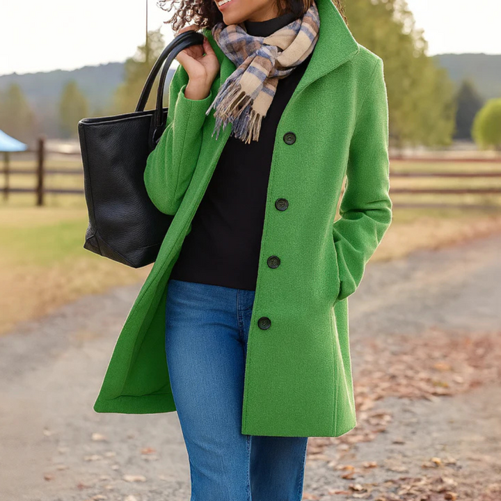 Leila | Classic Coat Green