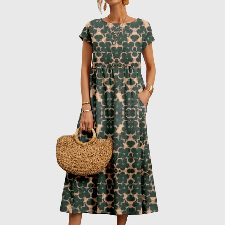 Vicki | Chic Floral Dress Green