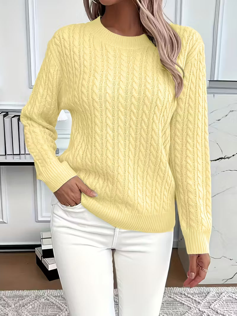 Ariana | Soft Knit Sweater Yellow