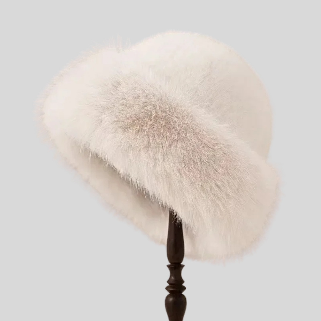 Amber | Luxe Winter Hat White