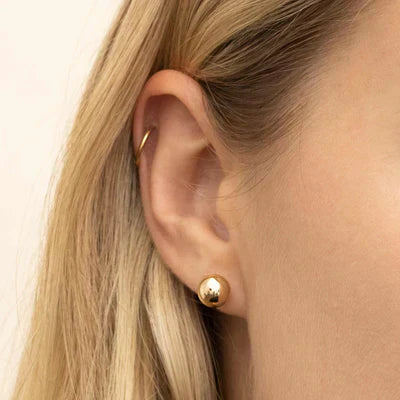Jody | Round Earrings 18K Gold