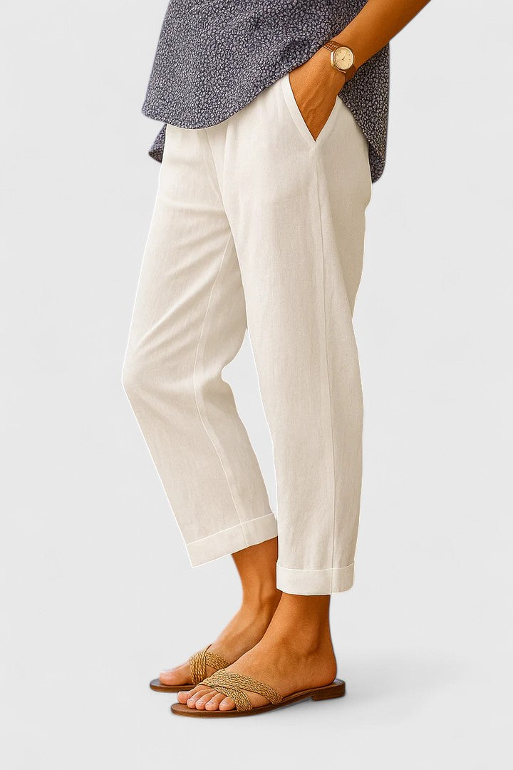 Luna | Chic Trousers White