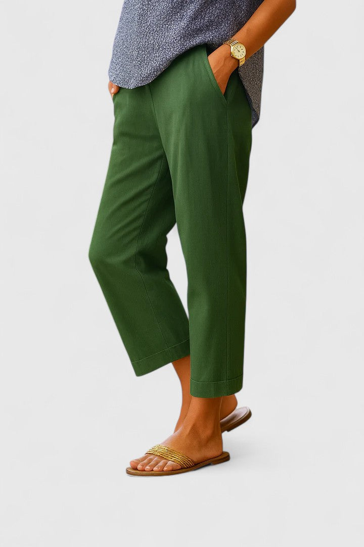 Luna | Chic Trousers Green