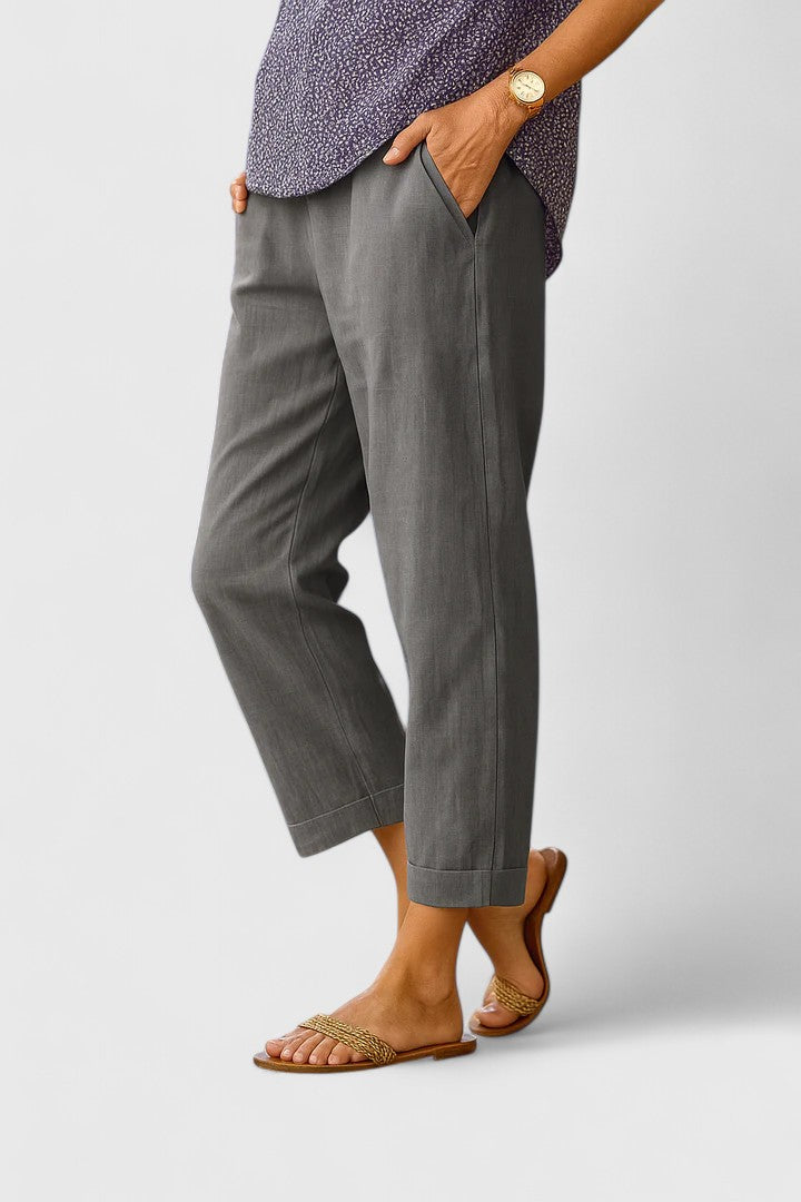 Luna | Chic Trousers Gray