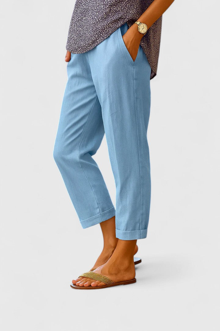 Luna | Chic Trousers Blue