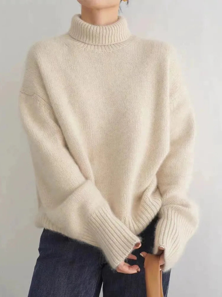 Anna | Luxurious Cashmere Roll Neck Jumper