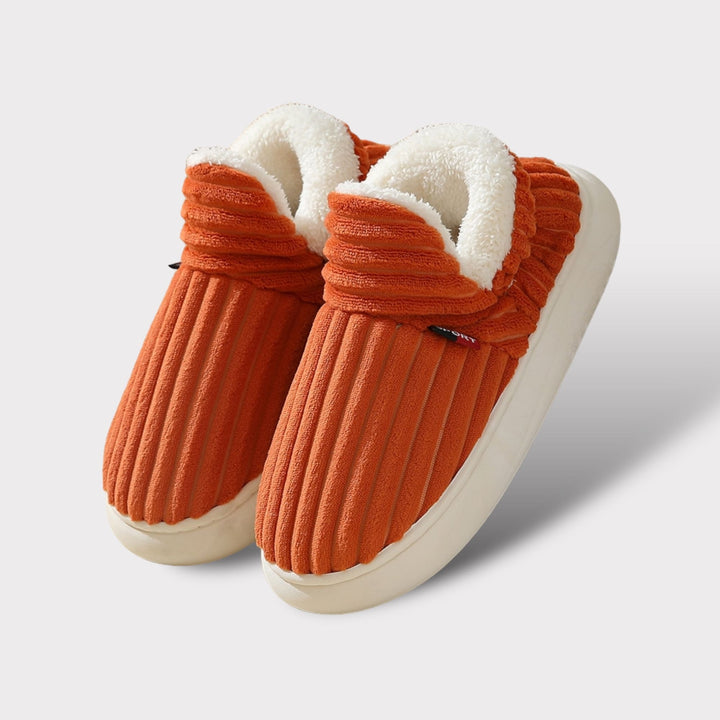 Anna | Warm, Comfortable Slippers for Cold Canadian Homes Orange