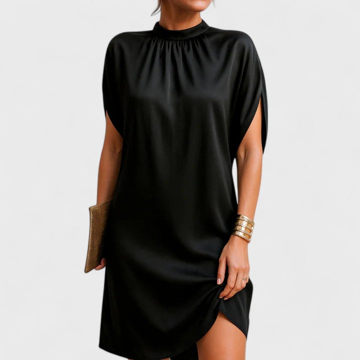 Lana | Figure Flattering Dress Black