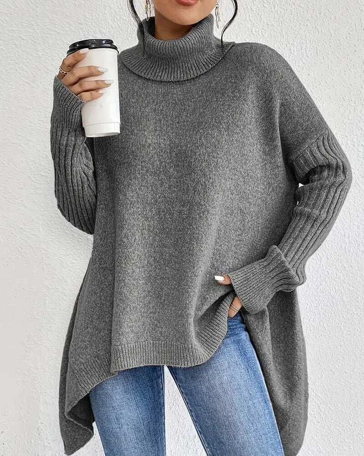 Tara | Oversized shirt with tummy coverage Gray