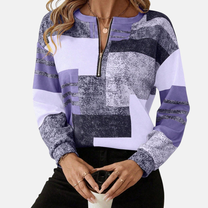 Marla | Chic Vintage Sweatshirt Purple