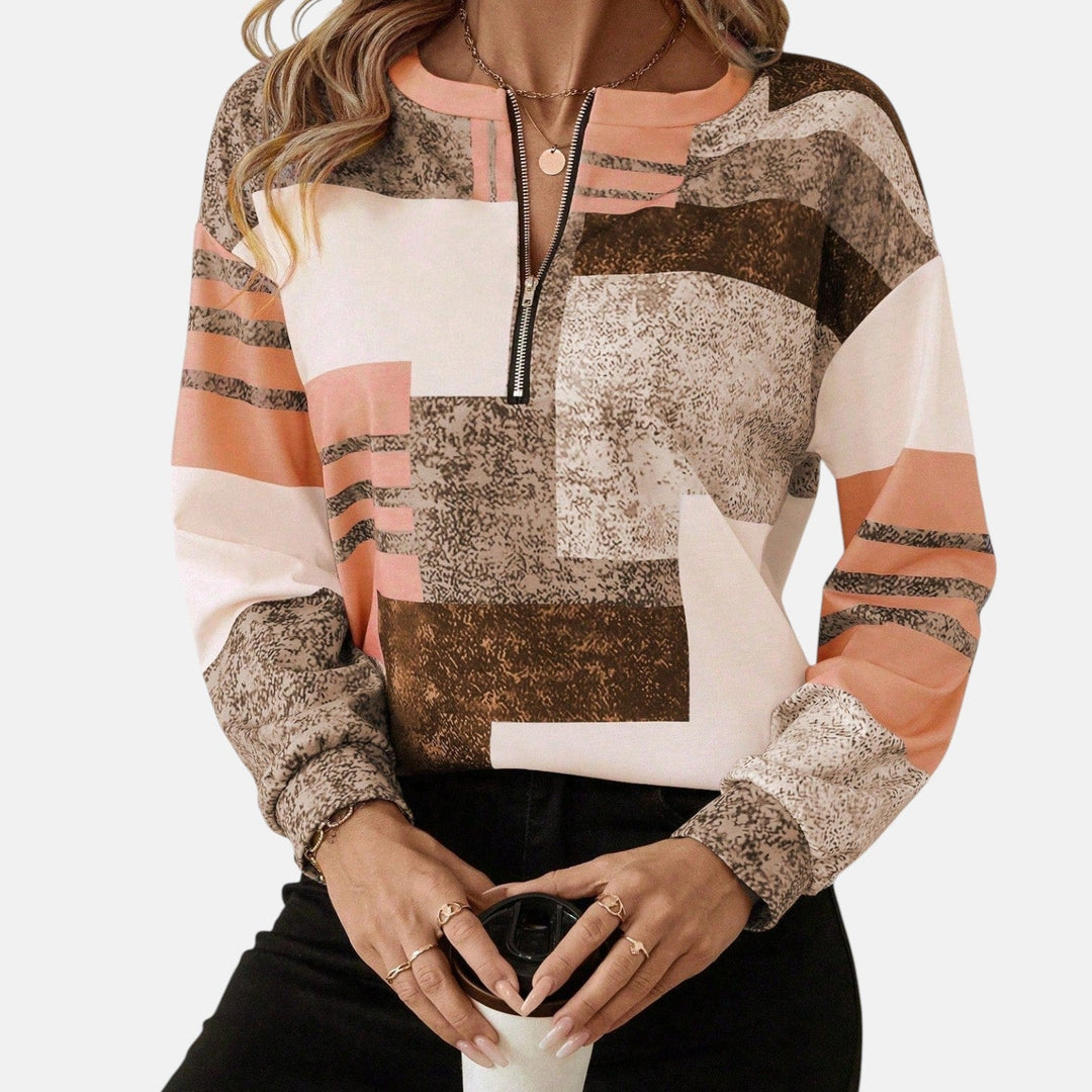 Marla | Chic Vintage Sweatshirt Brown