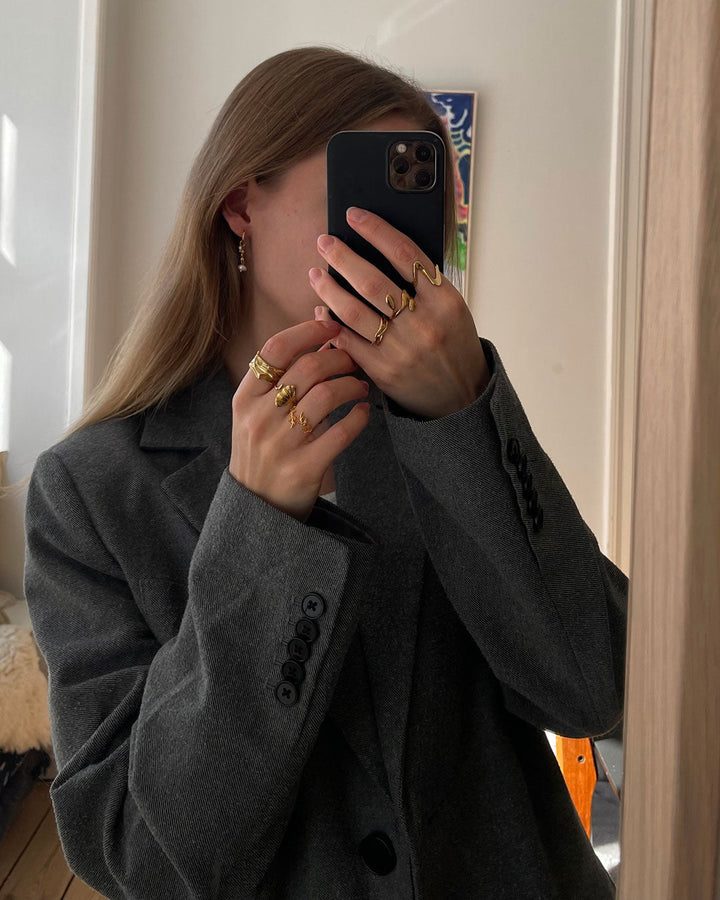 Mary Ann | Big Ring 18K Gold