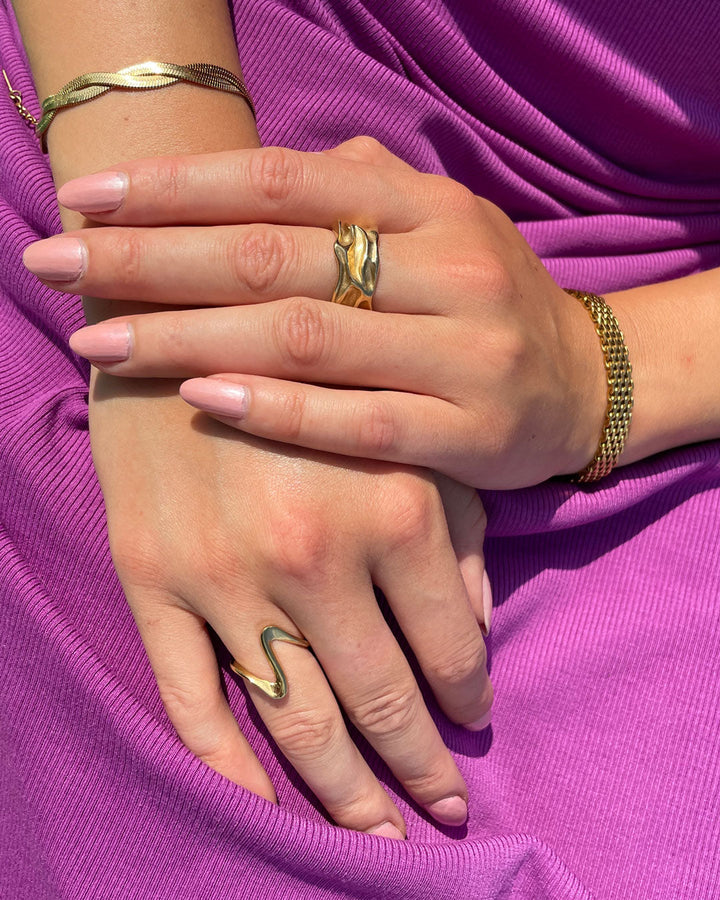 Mary Ann | Big Ring 18K Gold