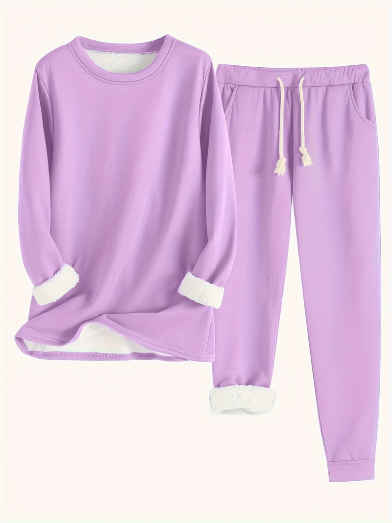Carol | Soft Lounge Set Purple