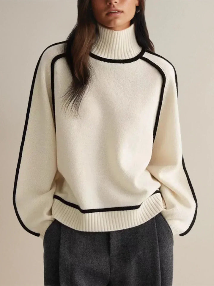 Donna | Elegant Turtleneck Sweater White