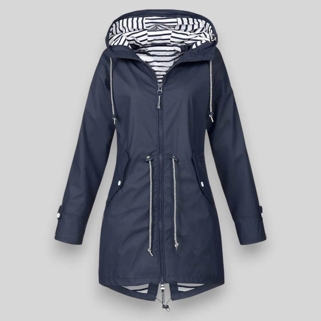 Elvina | Stylish and Waterproof Jacket Dark Blue