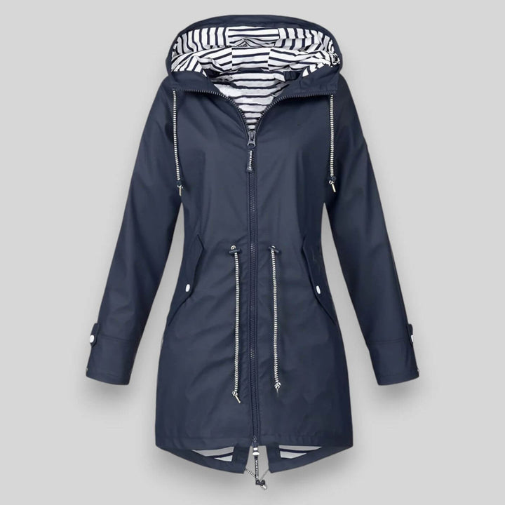Elvina | Stylish and Waterproof Jacket Dark Blue