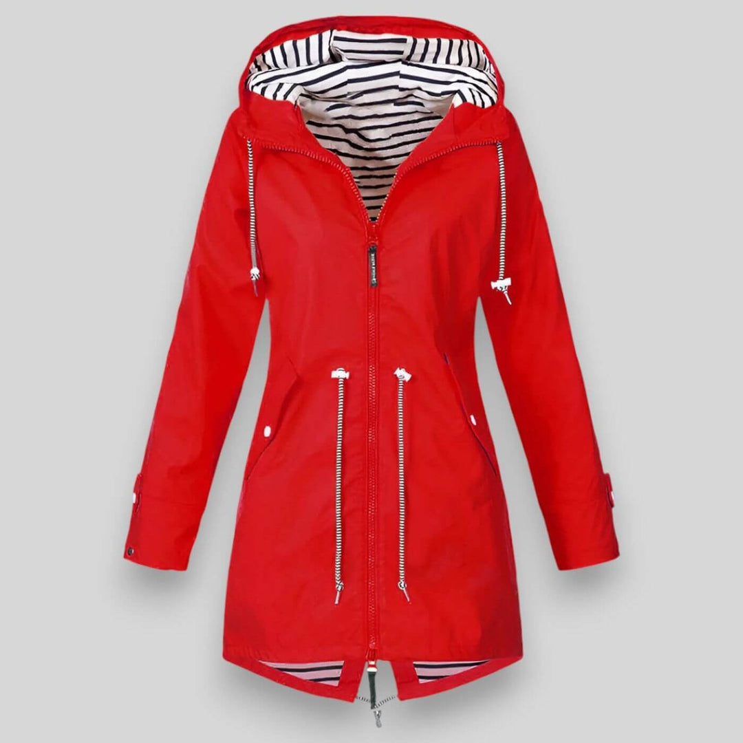Elvina | Stylish and Waterproof Jacket Red