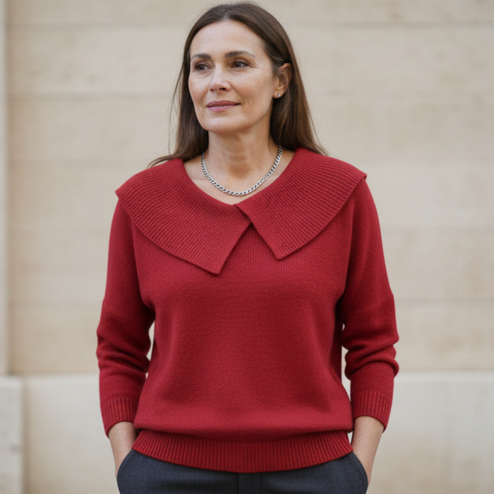 Lucia | Cozy Sweater with a Soft Collar