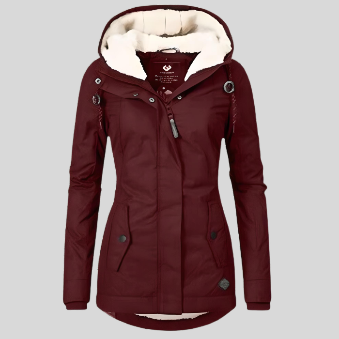 Lily | Warm Comfortable Jacket Red