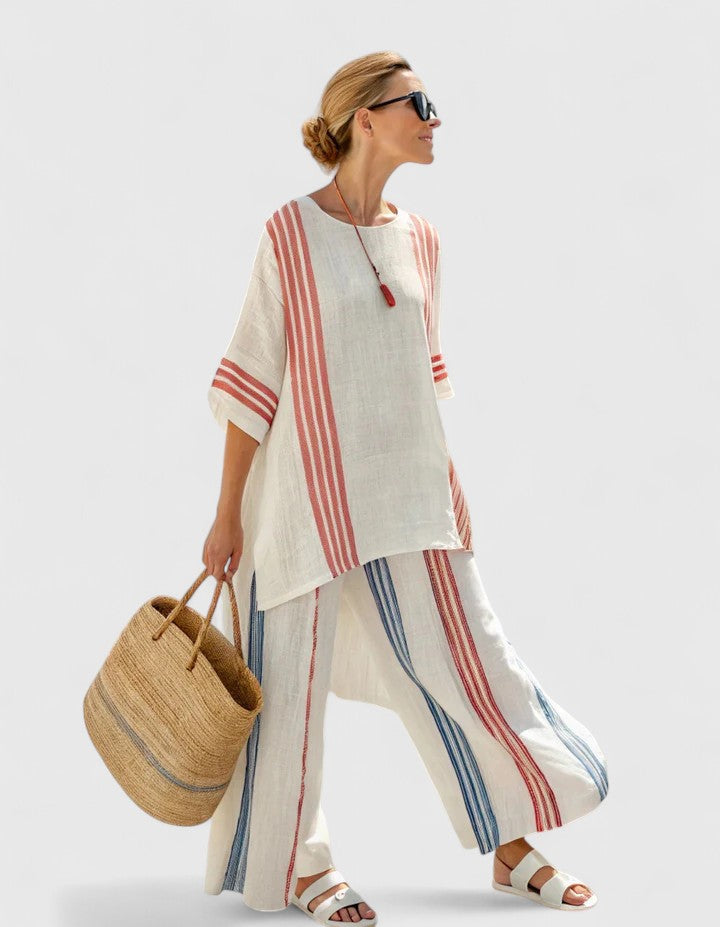 Brandy | Cozy Two-Piece Set Red Stripe